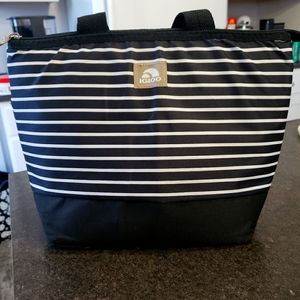 Igloo Black and white stripe Cooler Lunch tote